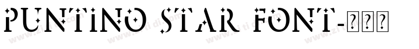 Puntino star font字体转换